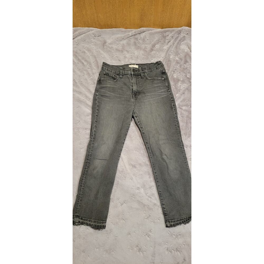 Madewell Gray Wide-Leg Jeans